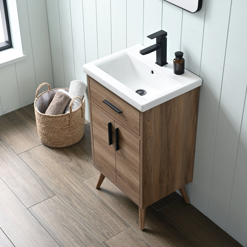 Mercury Row® Binford 20.4'' Freestanding Single Bathroom Vanity with